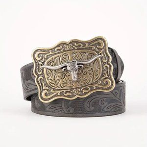 Cow Head Men's Leather Belt
